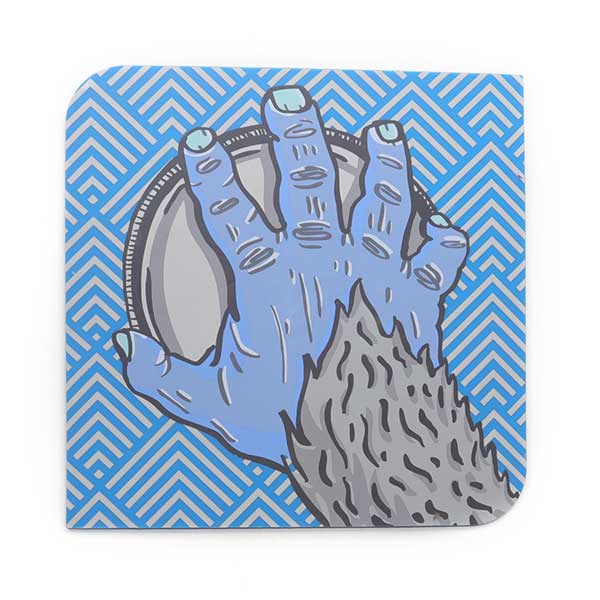 硅膠餐墊手掌圖案，就餐飲水兩用桌墊-硅膠廚具