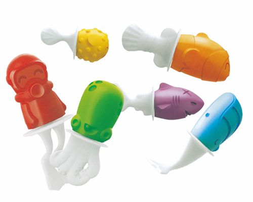 海洋魚(yú)硅膠冰棍模具，DIY雪糕自制器-硅膠廚具