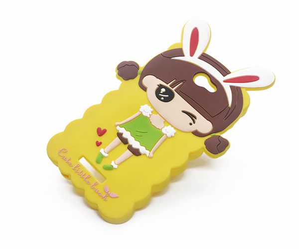 小米硅膠手機套，卡通少女硅膠手機殼軟_硅膠套