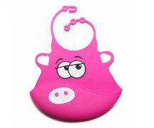 超軟兒童喂食硅膠圍嘴，防油漬圍兜罩衣