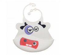 小孩超軟硅膠口水兜巾，兒童吃飯飯兜